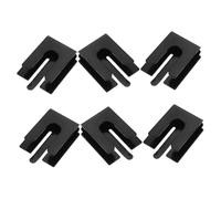 Holibanna 6pcs Metal Radio Microphone Mount Clips for Car Holder Radio Keeps Interior Organized High Compatibility with Major Brands Easy