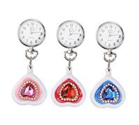 Holibanna 6pcs Nurse Watch Nurse Heart-Shape Doctor Watch Movement Fashionable Design Random Color