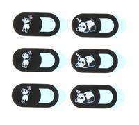 Holibanna 6pcs Privacy Cover Webcam Slide with Cute Animal Patterns Ultra Thin for Laptops Tablets and Computers Strong Adhesive Security Protector Lightweight