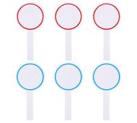 Holibanna 6pcs Score Board Dry Erase Answer Paddle 7.66x3.93x0.20in Handheld Easy to Operate Foam Materials for Scoring for Judges and General Ball Games