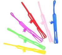 Holibanna 6pcs Silicone Bookmarks Set, Cartoon Finger Shape Book Marking Tool with Assorted Colours, Lightweight and Sturdy Reading Accessory for Readers and Adventurers