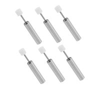 Holibanna 6pcs Soft Close Trash Can Damper Piston for Small Kitchen Bins Stainless Steel Hydraulic Mechanism Slam Cabinet Door Damper Replacement Space Saving Silent Closure Accessory