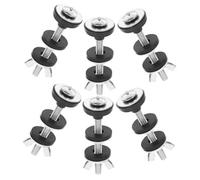 Holibanna 6pcs Stainless Steel Toilet Tank Screws with Washers Heavy Duty Split Design Bolts for Secure Toilet Seat Fixing Compatibility and Precision Fit for Various Models