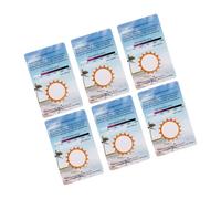 Holibanna 6pcs Testing Cards Uvc Identifying Strips for Terrarium and Sunlight Intensity Measurement, Color-changing Photoreactive Test Cards for Reptile Containers