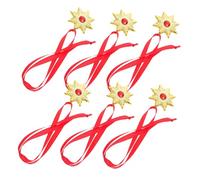 Holibanna 6pcs Vampire Pendant Necklaces with Ribbon for Halloween Costume Decoration Realistic Spooky Vampire Accessories Jewelry for Women and Men Reusable Medals for Party and Cosplay