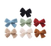 Holibanna 7pcs Decorative Hair Bowknot Clips for Fashion Hair Accessories for Easy to Use Non Slip Hairpins for All Occasions Random Colors Included