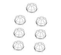 Holibanna 7pcs Fire Sprinkler Head Protective Cover Cage Mount Detector Steel Blocker Outdoor Cover for Protector Aluminum Install Alarm Metal Silver