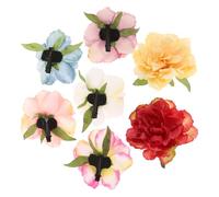 Holibanna 7pcs Floral Hair Clips Adorable Flower Hairpins for Girls for Parties Festivals Everyday Style Vibrant Gradient Colors Unique Design