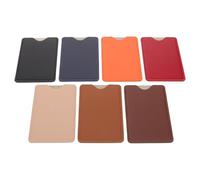 Holibanna 7Pcs PU Leather Card Protector Sleeve Set RFID Anti-Theft Credit Card and Id Holder Reusable Cover for Travel and Everyday Use