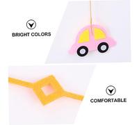 Holibanna 7pcs Transportation Pendant Kindergarten Ceiling Decoration Felt Hanging Decorations Truck Hanging Swirl Kindergarten Vehicle Swirl Automotive Non-woven Fabric