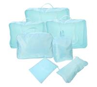 Holibanna 7pcs Travel Packing Cubes for Luggage Organizers Lightweight Storage Bags for Clothes Shoes Toiletries for Trips Lake