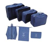 Holibanna 7pcs Travel Storage Bag Travel Bags Organiser for Luggage Duffle Luggage Bags Travel Cubes Foldable Organizers Luggage Rack Cable Tote Kit 290t Double-Sided Twill Fabric