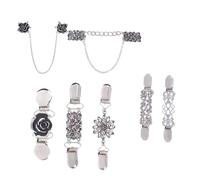 Holibanna 7Pcs Vintage Clothing Brooch Pins Retro Shawl Clips for Scarves Collars Durable Alloy Accessories for Fashion Decoration for Outfits