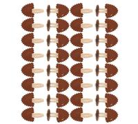Holibanna 8 Pairs Horn Toggle Buttons for Blazer Jacket and Coat Closure, Brown Small Sew-on Fasteners for Sweater Replacement, Winter Clothing Accessories for Women