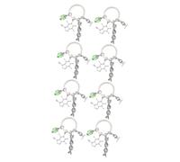 Holibanna 8pcs Biochemistry Key Pendant for Science Teachers Unique Microscope for Teacher Day Chemistry Biology Enthusiasts