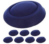 Holibanna 8pcs Hat Craft Supplies Fascinator Base for Women Pillbox Hats Vintage Wedding Decorative Supplies for DIY Headdress