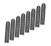 Holibanna 8pcs Metal Shoelace Tips for DIY Projects Durable and Decorative Shoe String End Caps for Clothing Lanyards and Easy to Use and Secure Fit