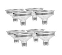 Holibanna 8pcs Mini Stainless Steel Funnels for Filling Bottles Liquid Transferring Tool for Oil Vinegar Paint Perfume Essential Oils Portable Narrow Neck Funnels for DIY and Art Use