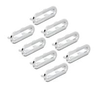 Holibanna 8pcs Oval Sink Overflow Cover for Ceramic Bathroom Sinks Abs Material with Smooth Surface Universal Compatibility and Quick Upgrade Support and Shortterm Homes
