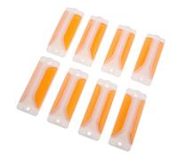 Holibanna 8pcs Reflective Road Markers Plastic Pavement Safety Reflectors for Driveway and Garage Entrance Guard Rail Reflector Posts for Outdoor Road Warning