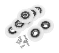 Holibanna 8pcs Sliding Shower Door Rollers Replacement Parts with Screws Diameter Bathroom Glass Door Pulleys for Smooth Sliding Easy Installation Compatible with Various Tracks