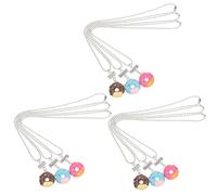 Holibanna 9Pcs Doughnut Friendship Necklaces with Pendant Friend Matching Jewelry for Adorable Design for Sharing and Daily Wear