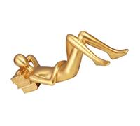 Holibanna Abstract Resin Reader Statue Sculpture for Living Room and Office, Modern Desktop Ornament Book Shelf Decor, Household Resin Craft Figurine