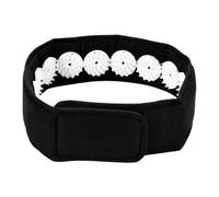 Holibanna Acupressure Head Wrap Adjustable Black ABS Material Portable Belt for Enhancing Sleep Quality and Relaxation
