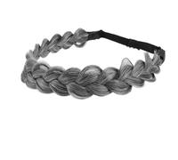 Holibanna Adjustable Fishbone Braid Hair Band for Women, High-temperature Synthetic Braided Headband, Handmade Daily Hair Accessory, Natural-look Wig Headwrap