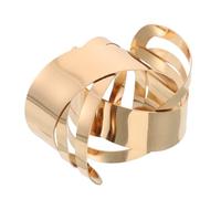 Holibanna Adjustable Irregular Shaped Punk Arm Cuff Bracelet Open Bangle Jewelry Accessories for Women Unique Geometric Design French Minimalist Style