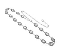 Holibanna Adjustable Vintage Hollow Out Waist Chain Belt for Women Boho Cowgirl Metal Link Accessory with Accent Unique European American Style for Dress and Jeans