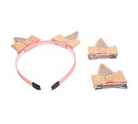 Holibanna Adorable Boys and Girls Cat Ear Hairband Bow Girls Headband Pink Ears Headband for Party