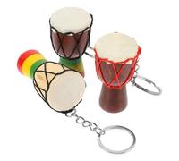 Holibanna African Drum Key Chain Necklace Mini Pendant with Stitching Vivid Musical Instrument Design Gift and Bag Charm for Music Lovers Random Styles