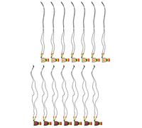 Holibanna African Drum Pendant Necklaces Stylish Neck Adornment 14pcs with Wood and Leather Materials Unique Decorative Necklace Set for Beach Parties and Dancing Parties