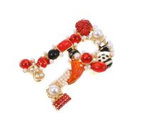 Holibanna Alloy Brooch R Shaped Stylish Letters Shaped Brooch Fashion Clip-on Design Multi-purpose Dress Breastpin Elegant Accessory for Ceremonies and Proms