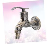 Holibanna Alloy Copper Core Vintage Water Tap with Zinc Finish Flow Household Faucet for Kitchen Bathroom Outdoor Use Die-cast Construction Thread Anti-Leak Design