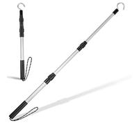 Holibanna Aluminum Alloy Attic Pull Down Hook System Kit Telescopic Loft Ladder Pole with Reinforced Catch for Safe Staircase Pull Rv Awning Window Opener and Garage Door Use