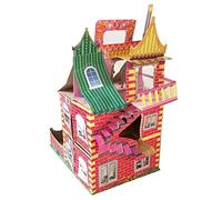 Holibanna Ancestor Paper Villa Model Paper Villa for Ritual Burning Easy to for Ancestor Festivals and Sacrificial Offerings