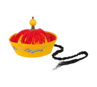 Holibanna Ancient Emperor Hat Cosplay Prop for Adults Lightweight Royal Chinese Headwear for Stage Drama Performances