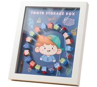 Holibanna Baby Tooth Collection Box for Kids with Abs Material and Photo Frame Design, Creative Memorial Keepsake Holder for Lost Teeth, Gift for Children
