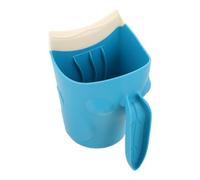 Holibanna Bath Rinse Cup for with Easy-Grip Handle, Blue Shampoo Cup and Hair Rinser Jug for Newborns and, Bathroom Shower Wash Jug for Hair and Body Cleaning