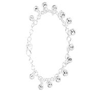 Holibanna Bell Bracelet Sterling Silver for Women Adjustable Link Chain with Lightweight Jingle Charm Casual and Formal Wear Anklet Jewelry