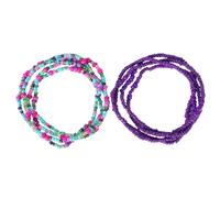 Holibanna Bikini Bead Waist Chain Colorful Beaded Belly Chain Belly Beads for The Waist Women Accessories Jewelry Waist Beads Waist Chain Bead Body Chain Purple Bracelet Miss