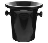 Holibanna Black Plastic Ice Buckets for Bars with 3l Capacity, Thickened Funnel Design and Big Opening, for Keeping Wine and Beer at Optimum Drinking Temperature with Ice Cube Storage,