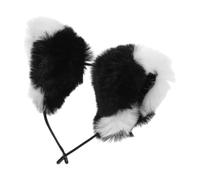 Holibanna Black Plush Cat Ear Headband for Women with Soft Texture and Smooth Lining, Gentle and Reduces Hair Tangles, for Photos and Gatherings, Kawaii Lolita Style Hair Hoop