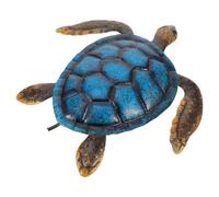 Holibanna Blue Iron Tortoise Wall Art Decor for Garden and Kitchen, Easy to Decorate Multi-purpose Turtle Wall Hanging Sculpture, Unique Home Hanging Decor Accent