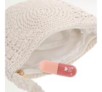 Holibanna Bohemian Hand-knitted Cotton Thread Crossbody Bag for Women Retro Woven Purse with Ample Storage Artisan Crochet Design Comfortable Sling for Vacation Leisure and Urban Use