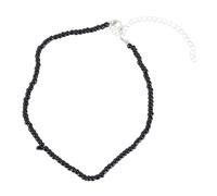 Holibanna Bohemian Necklace Black Alloy Beaded Choker Necklace Short 15.7 Inch Multi Colour Beads Collar for Women Girls Beach Summer Holiday Jewellery