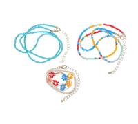 Holibanna Boho Beaded Choker Necklace for Women Lightweight Clavicle Chain with Faux Pearl and Rice Bead Mix Tropical Pendant Beach Holiday Accessories