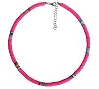 Holibanna Boho Choker Necklace Polymer Clay Choker Beach Party Necklace for Women Jewelry (Rosy 6mm)